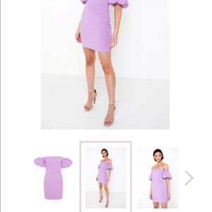 Lila color wedding guest dress